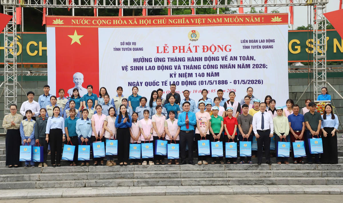 Tuyên Quang phát động Tháng Công nhân 2026