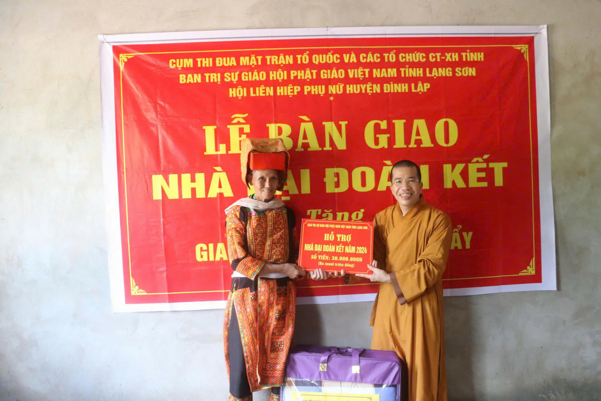 Phật giáo tỉnh Lạng Sơn đã có nhiều đóng góp thiết thực trong công tác an sinh xã hội