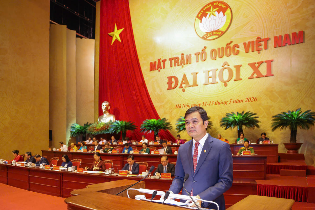Phó Chủ tịch UBTƯ MTTQ Việt Nam Bùi Quang Huy, Bí thư thứ nhất Trung ương Đoàn TNCS Hồ Chí Minh&nbsp;thông qua Chương trình và Quy chế làm việc của Đại hội.