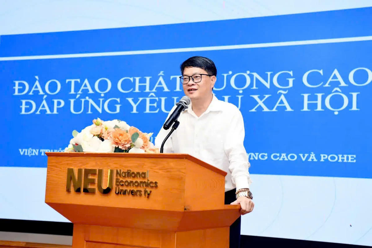 TS Vũ Văn Ngọc – Uỷ viên Uỷ ban Trung ương MTTQ Việt Nam khoá X, Viện trưởng Viện Đào tạo tiên tiến, chất lượng cao POHE, Đại học Kinh tế Quốc dân.