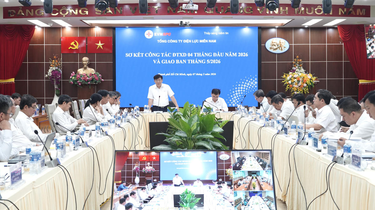 Chủ tịch Hội đồng thành viên Lê Văn Trang phát biểu tại hội nghị (ảnh: Đức Tuân).