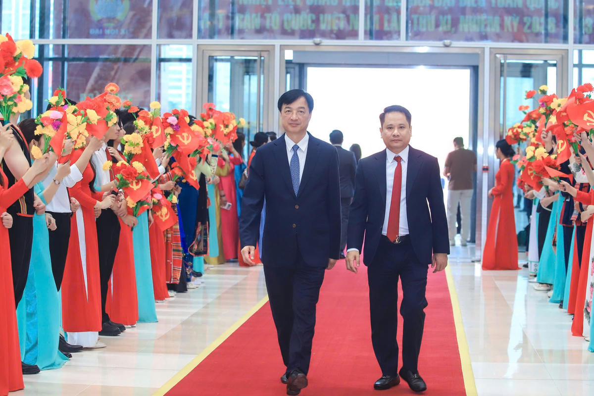 Trưởng Ban Tổ chức Trung ương Nguyễn Duy Ngọc dự Đại hội. Ảnh: Lê Khánh