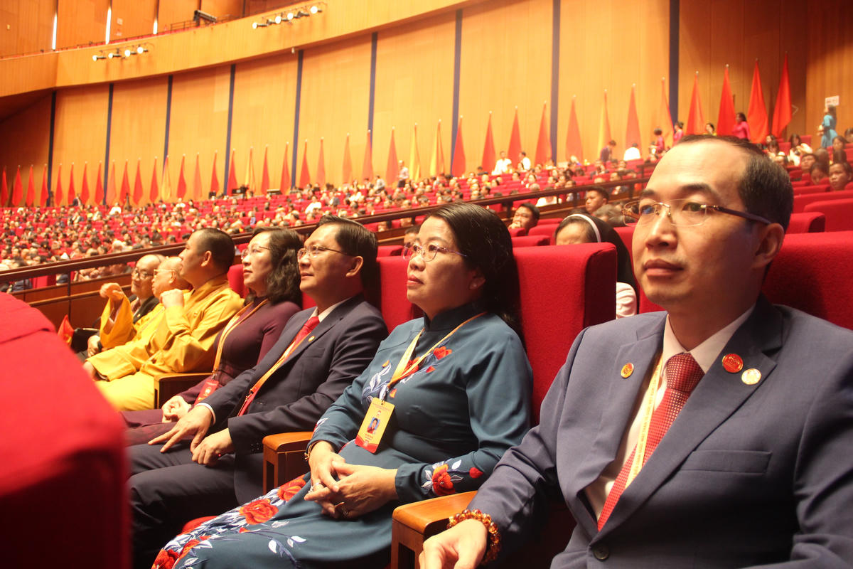 Đoàn đại biểu Ủy ban MTTQ Việt Nam thành phố Cần Thơ tại Hội trường Đại hội đại biểu toàn quốc MTTQ Việt Nam lần thứ XI, nhiệm kỳ 2026-2031.