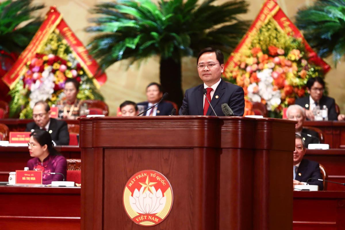 [Ảnh] Toàn cảnh phiên trọng thể Đại hội đại biểu MTTQ Việt Nam lần thứ XI