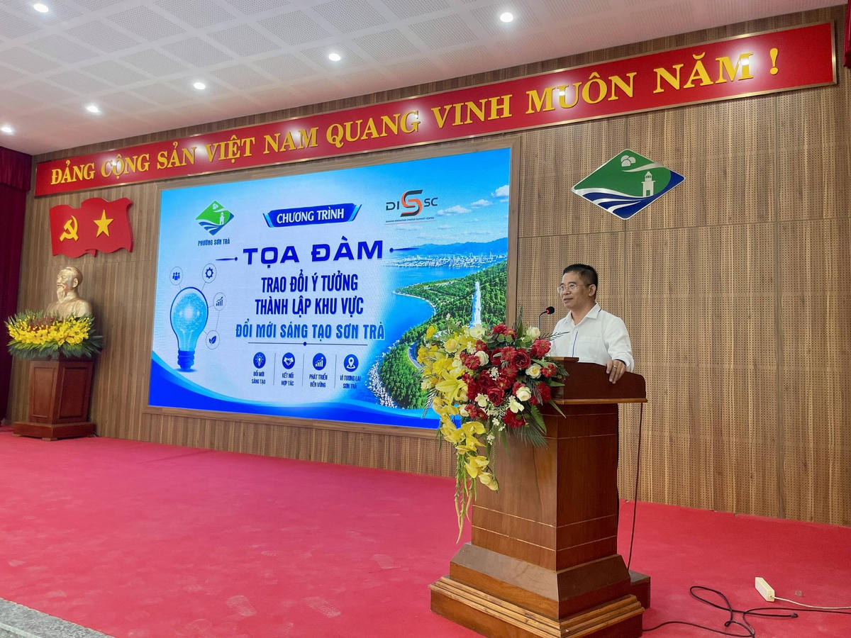 Ông Hoàng Sơn Trà, Bí thư Đảng ủy, Chủ tịch HĐND phường Sơn Trà. Ảnh: Nguyễn Tú.