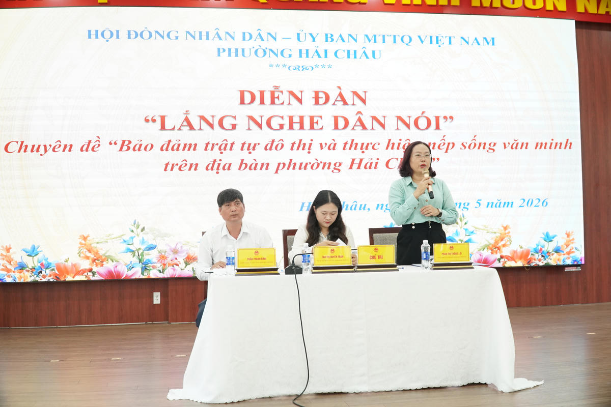 Đà Nẵng: Cử tri đồng tình việc đảm bảo trật tự đô thị gắn liền ổn định sinh kế