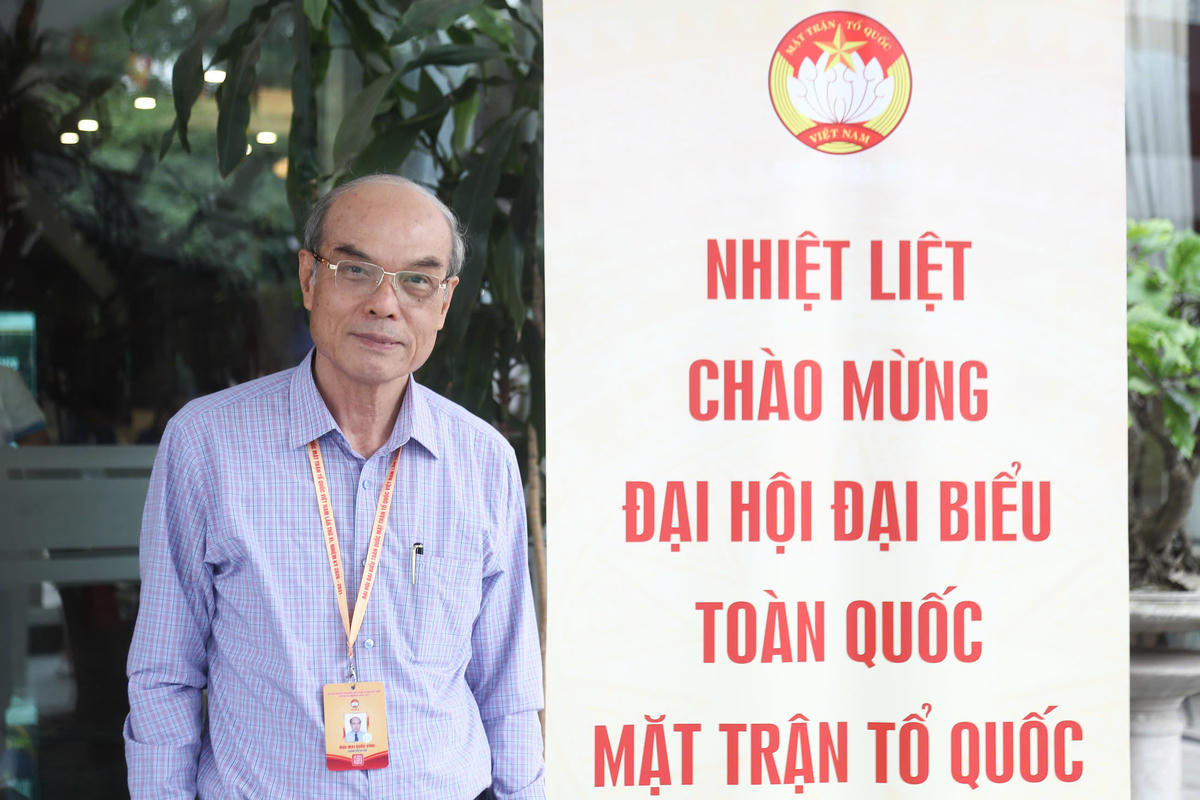 PGS. TS Mai Quang Vinh, Phó Chủ tịch Thường trực- Tổng Thư ký Viện trưởng Hiệp Hội chuyển đổi xanh Việt Nam (VGA); Hội Hữu nghị Việt Nam – Armenia. Ảnh: Lê Khánh