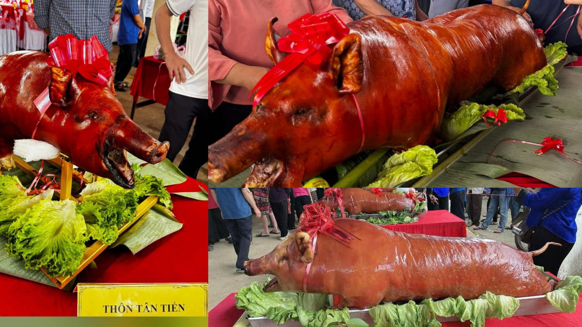 Mỗi thôn đều có sản phẩm để dự thi.