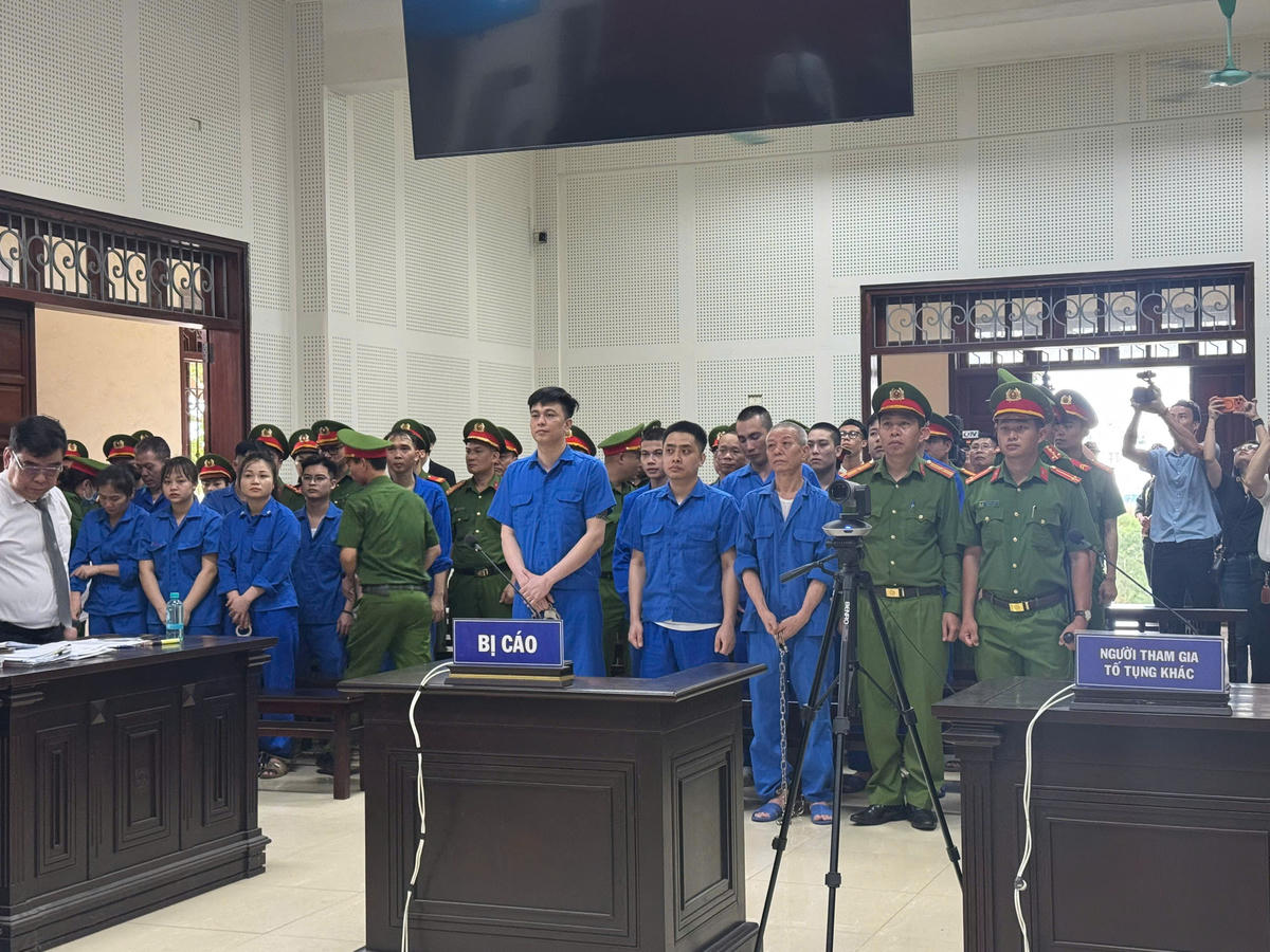 Quang cảnh phiên tòa. Ảnh: Trang Vân