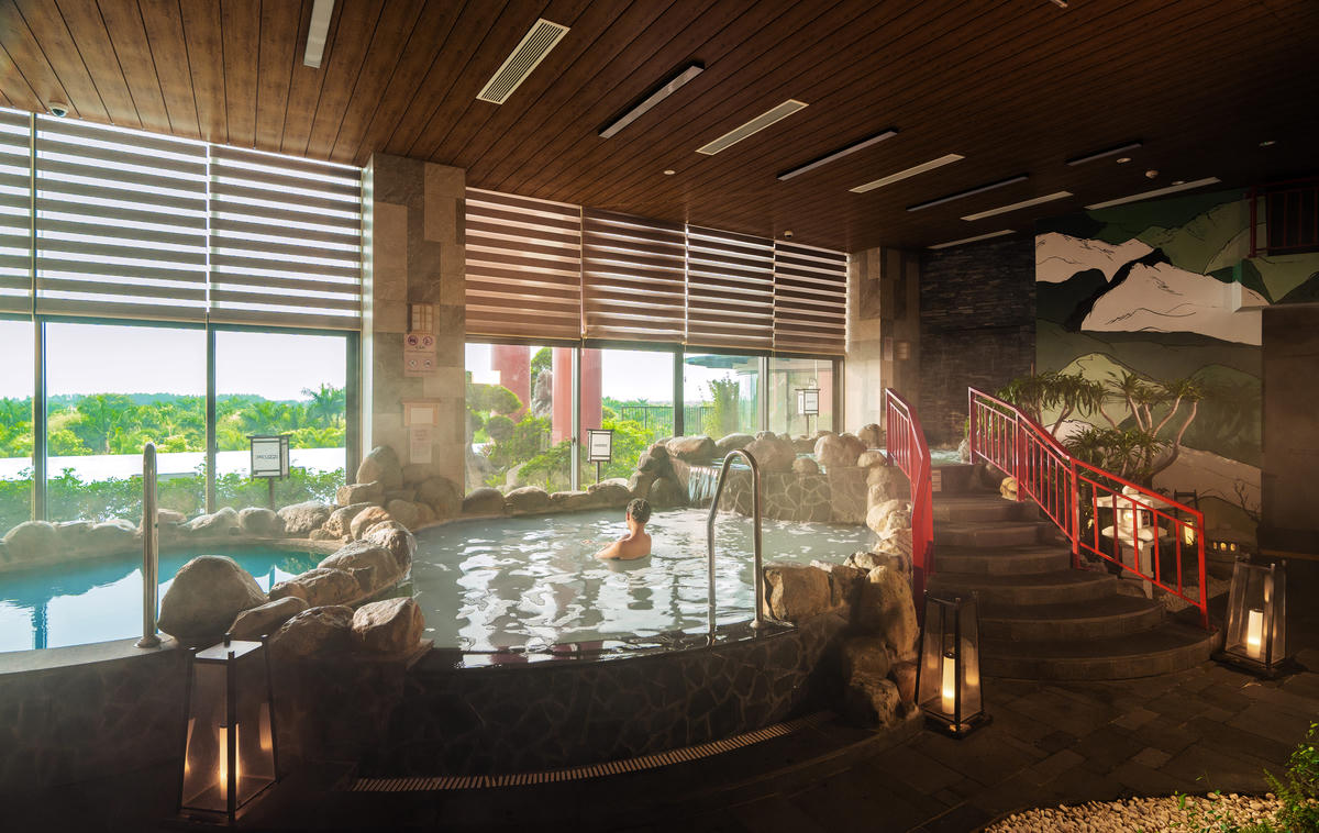 Ảnh thực tế bể tắm khoáng được Ecopark phát triển tại Ecopark Hưng Yên