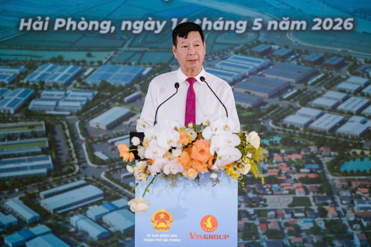 Ông Lê Khắc Hiệp – Phó Chủ tịch Tập đoàn Vingroup phát biểu tại sự kiện. Ảnh: PT.&nbsp;