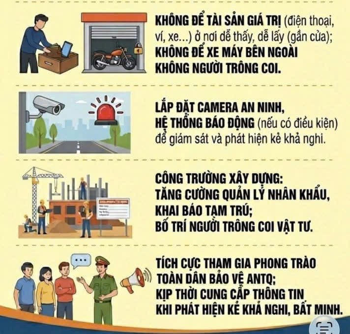 Công an tỉnh Ninh Bình cảnh báo tội phạm trộm cắp tài sản mùa nắng nóng