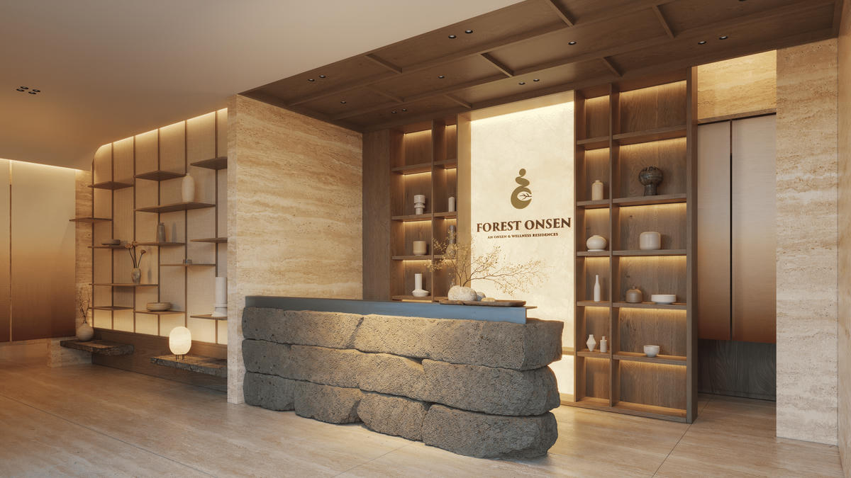 Sảnh đón Onsen Clubhouse