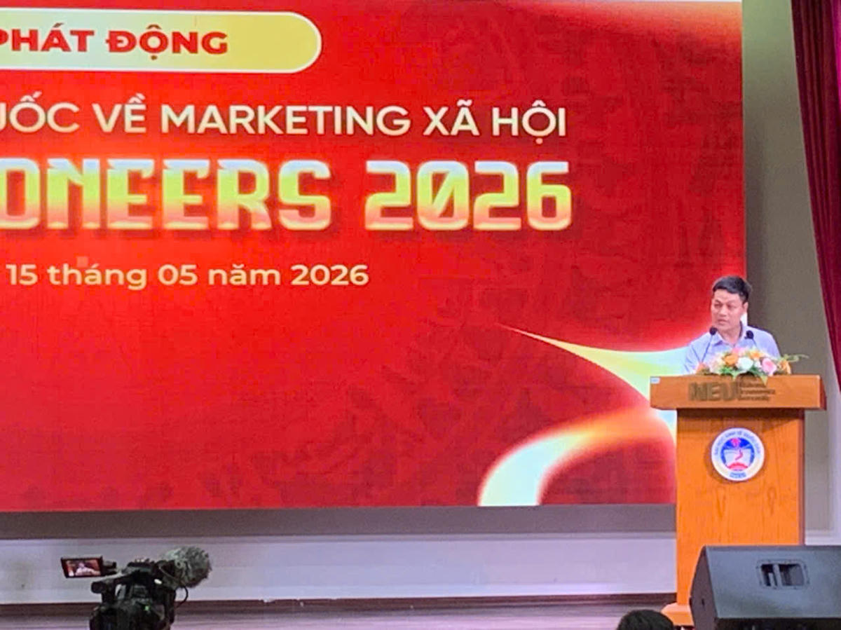 Ông Lê Minh Tuân, đại diện&nbsp;Quỹ Xã hội Phan Anh phát biểu tại sự kiện.