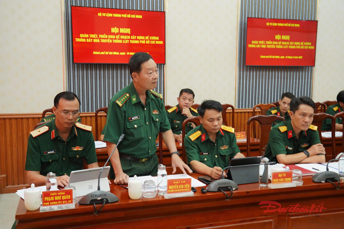 Triển khai xây dựng đề cương trưng bày Nhà truyền thống Lực lượng vũ trang TP Hồ Chí Minh