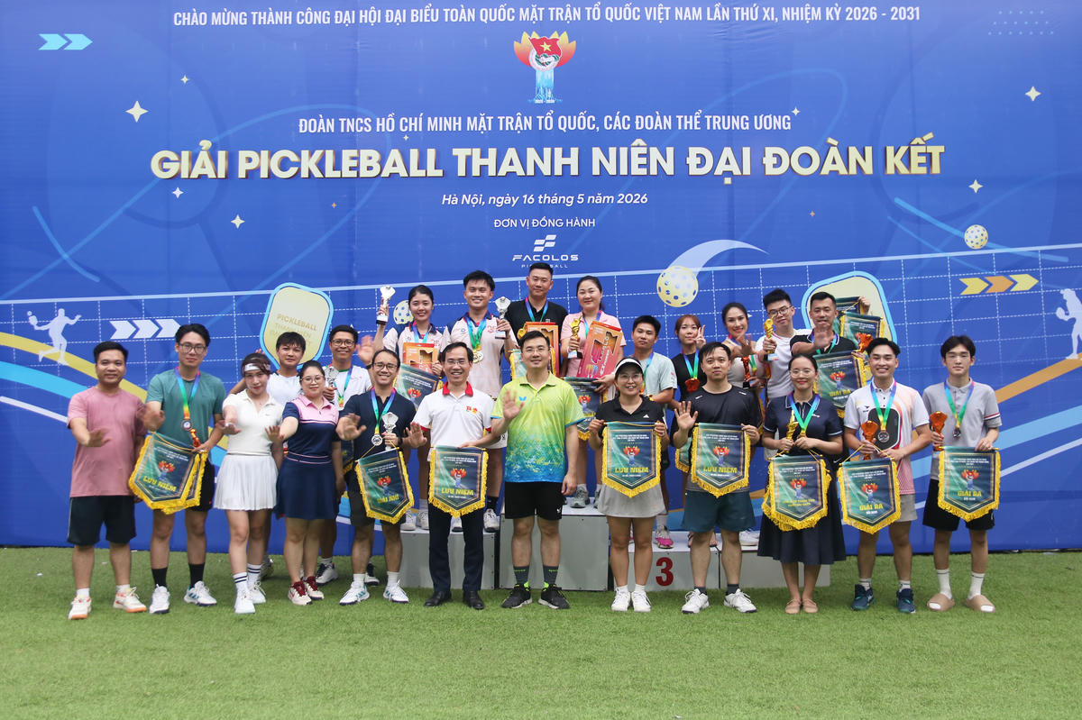 Sôi động Giải Pickleball Thanh niên “Đại đoàn kết" năm 2026