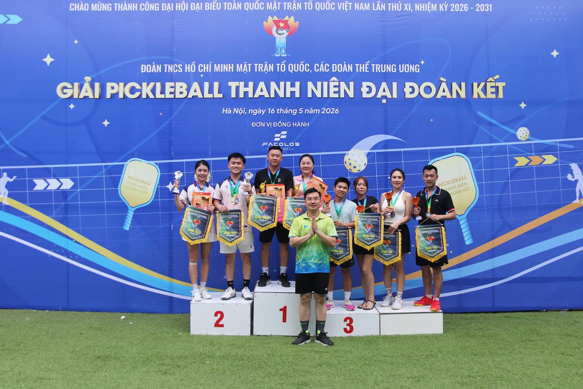 Sôi động Giải Pickleball Thanh niên “Đại đoàn kết" năm 2026