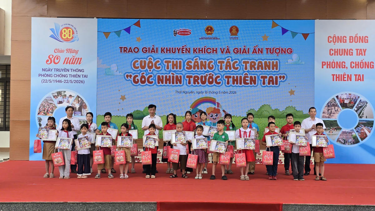 Nhiều hoạt động tuyên truyền về phòng, chống thiên tai được tổ chức trong khuôn khổ học đường. Ảnh: BTC