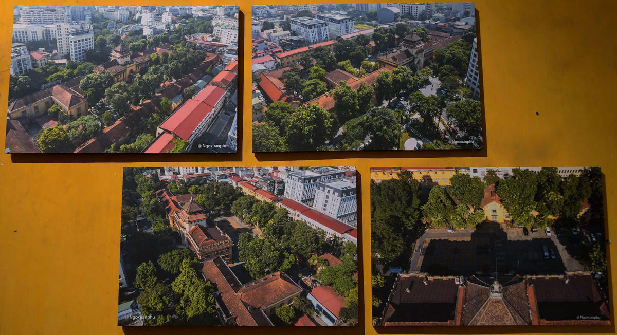 Những tác phẩm trưng bày tại triển lãm.