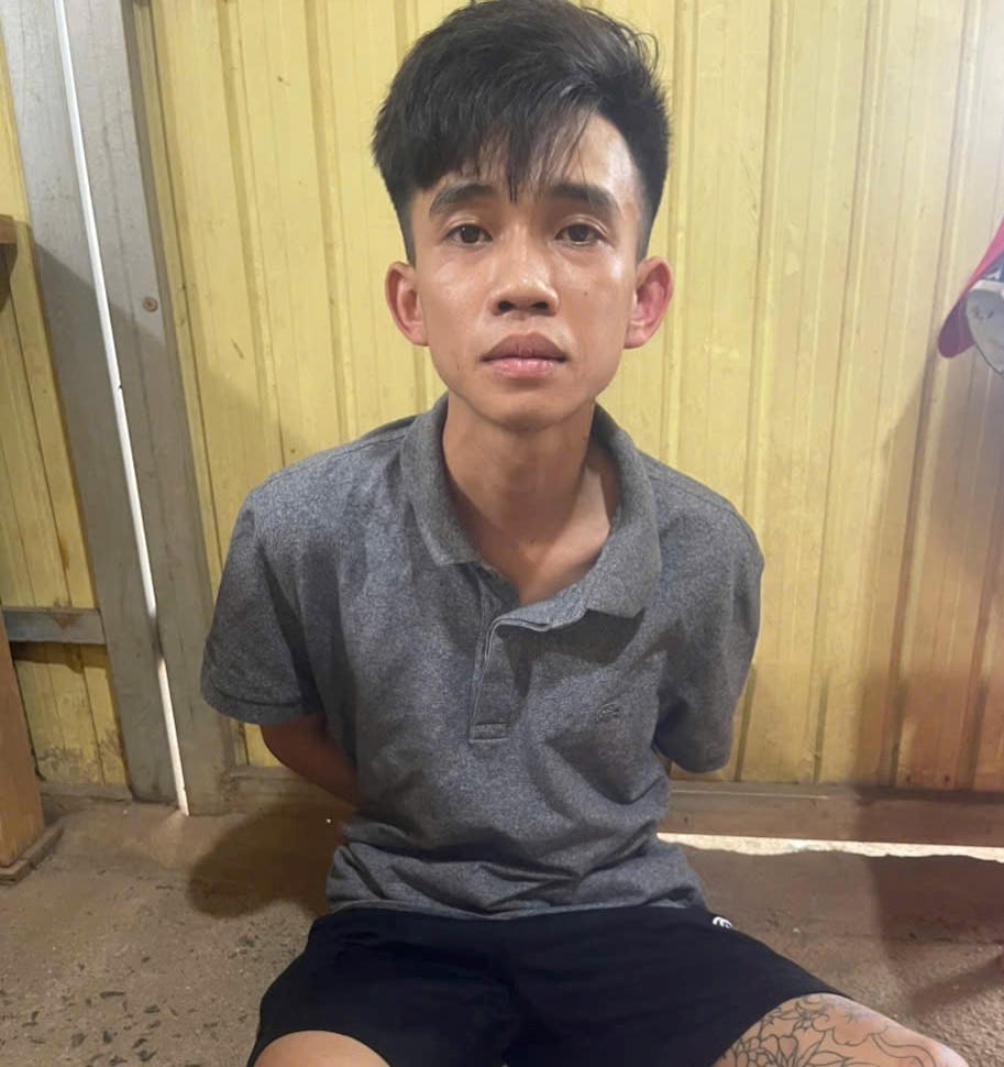 Đối tượng&nbsp;Nguyễn Ngọc Chúc tại cơ quan điều tra. Ảnh: CA Gia Lai.