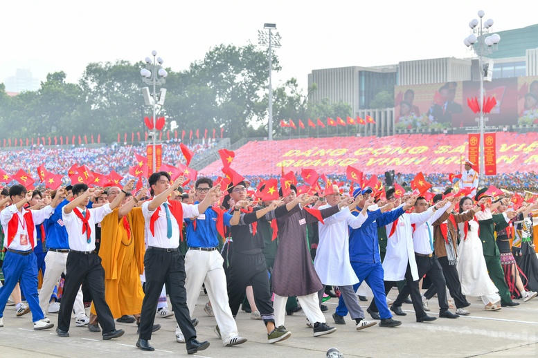 Tư tưởng Hồ Chí Minh về đại đoàn kết toàn dân tộc tiếp tục là nguồn sức mạnh chiến lược trong kỷ nguyên mới.	Ảnh: Quang Vinh