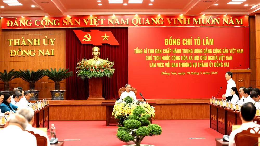Tổng Bí thư, Chủ tịch nước Tô Lâm làm việc với Ban Thường vụ Thành ủy Đồng Nai