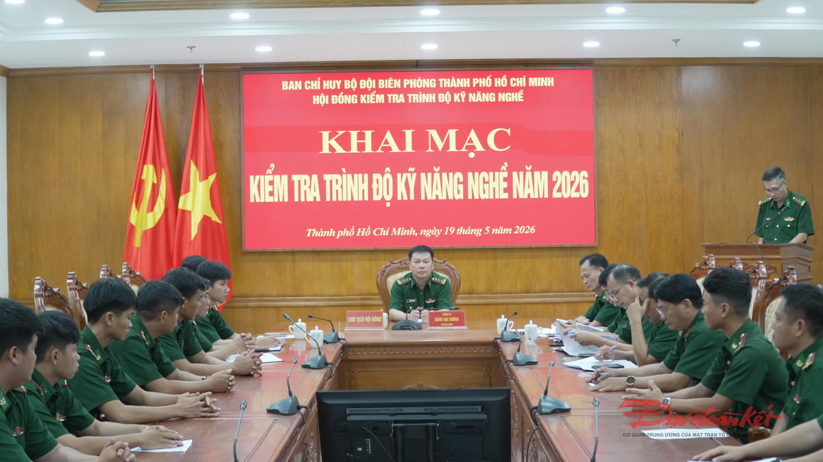 Quang cảnh Lễ khai mạc kiểm tra. Ảnh: Quang Tiến.