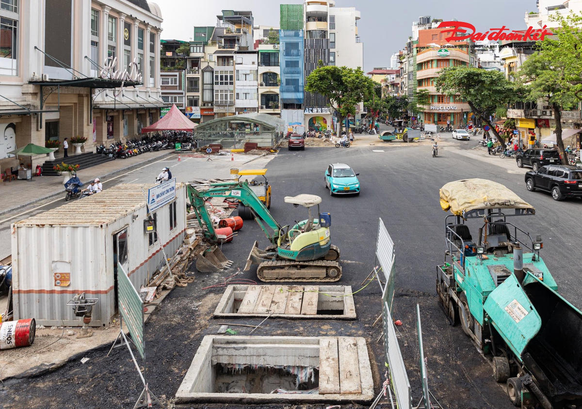 Một dự án thi công tại Hà Nội.