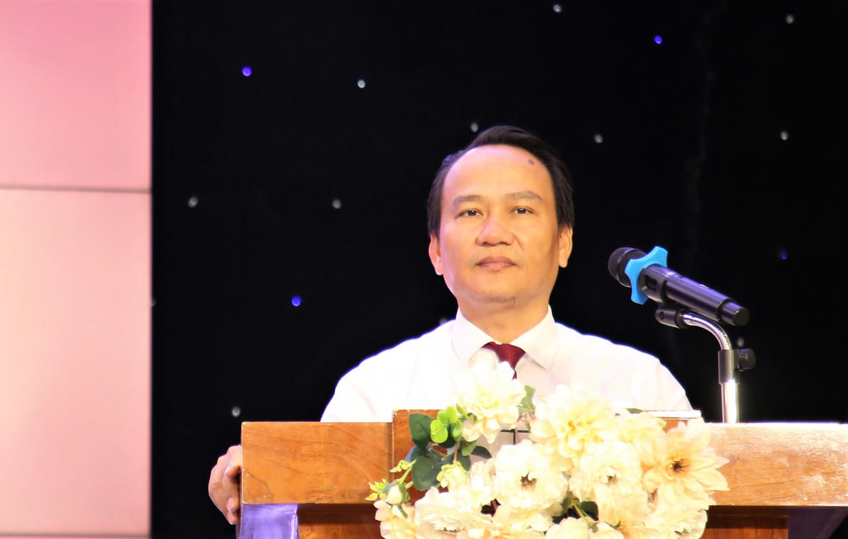 Ông Nguyễn Đình Vĩnh, Phó Bí thư Thường trực Thành ủy Đà Nẵng phát biểu tại hội nghị. Ảnh: CĐ.