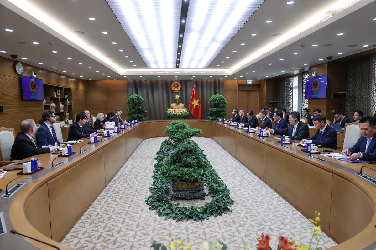 Quang cảnh buổi tiếp. Ảnh: Nhật Bắc