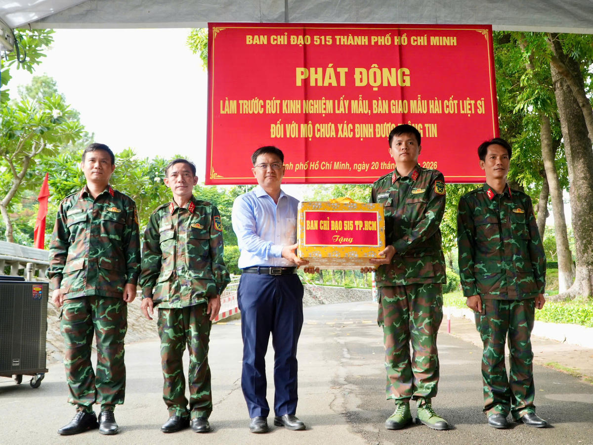 TP Hồ Chí Minh: Đẩy mạnh 'Chiến dịch 500 ngày đêm' tìm kiếm, quy tập và xác định danh tính hài cốt liệt sĩ