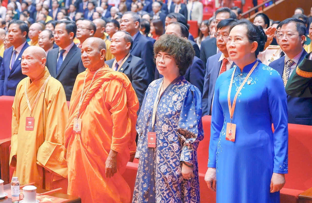 Tại Đại hội, Anh hùng Lao động Thái Hương được hiệp thương tham gia Ủy viên UBTƯ MTTQ Việt Nam nhiệm kỳ 2026 - 2031.&nbsp;Ảnh: T.H.