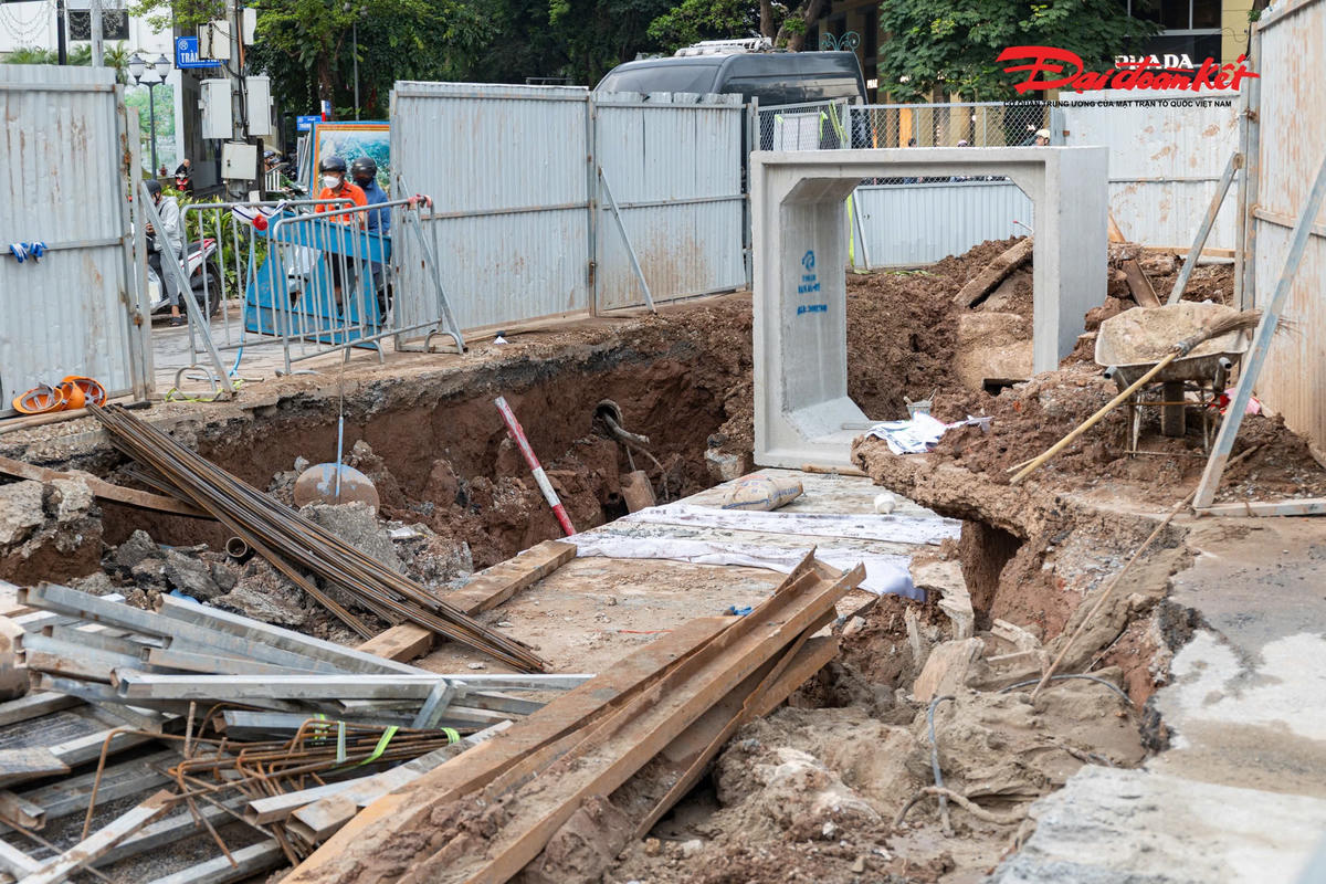 Loạt dự án chống ngập ở nội đô Hà Nội gấp rút về đích trước mùa mưa