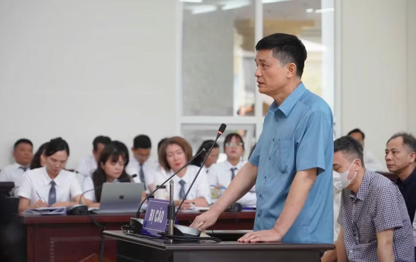 Cựu cục trưởng Nguyễn Thanh Phong tại tòa phúc thẩm.