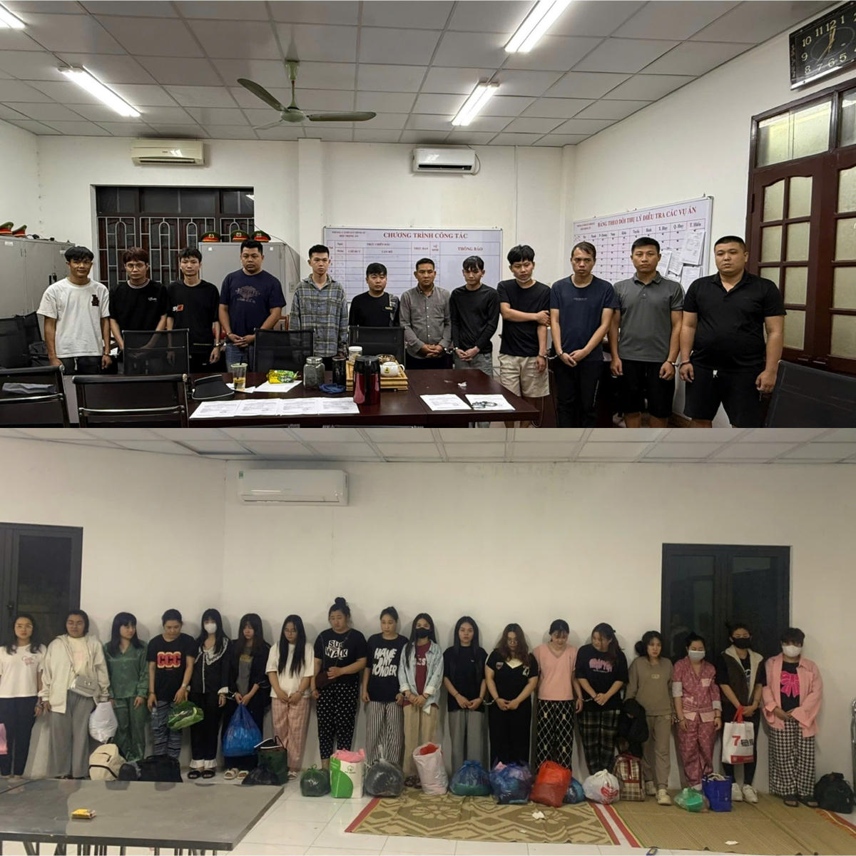 Các bị can bị truy tố về tội Lừa đảo chiếm đoạt tài sản dưới hình thức livestream “cắt đá tìm ngọc"