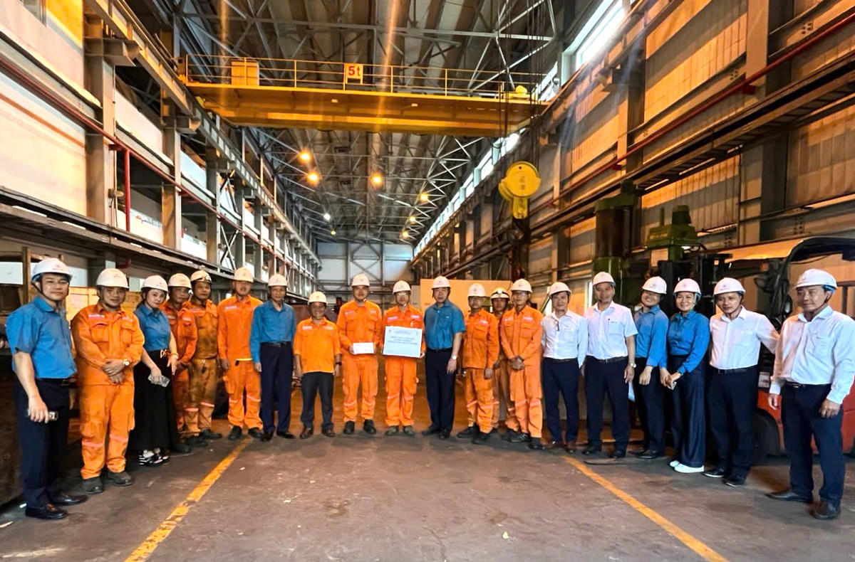 Công đoàn các cấp tăng cường chăm lo người lao động tại Công ty Nhiệt điện Duyên Hải nhân Tháng Công nhân năm 2026