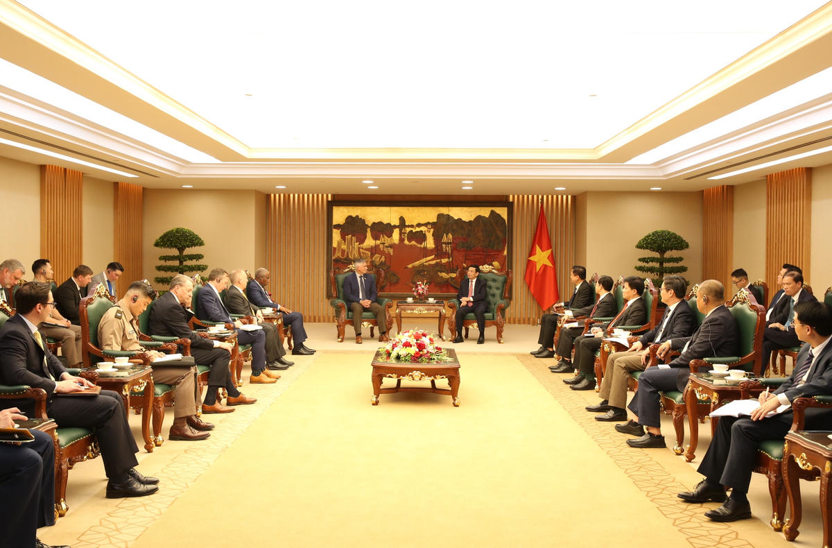 Quang cảnh buổi tiếp. Ảnh: Nguyễn Hoàng