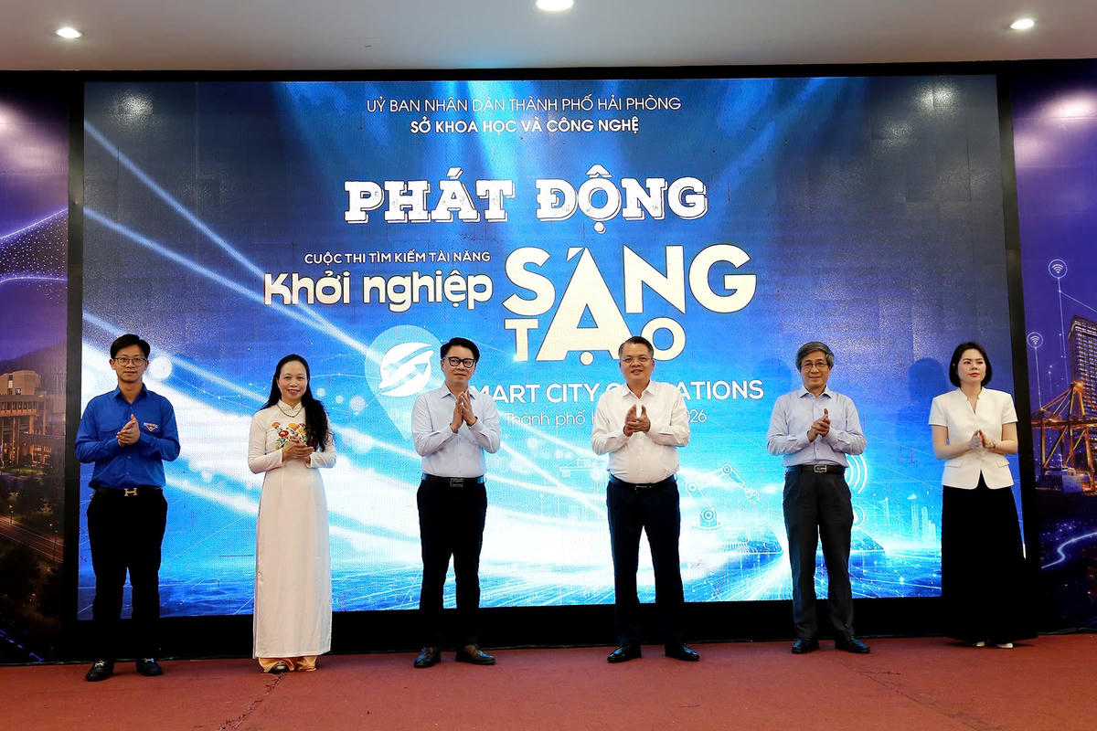 Sở Khoa học và Công nghệ thành phố chính thức phát động Cuộc thi “Tìm kiếm tài năng khởi nghiệp sáng tạo thành phố Hải Phòng năm 2026". Ảnh: PT.
