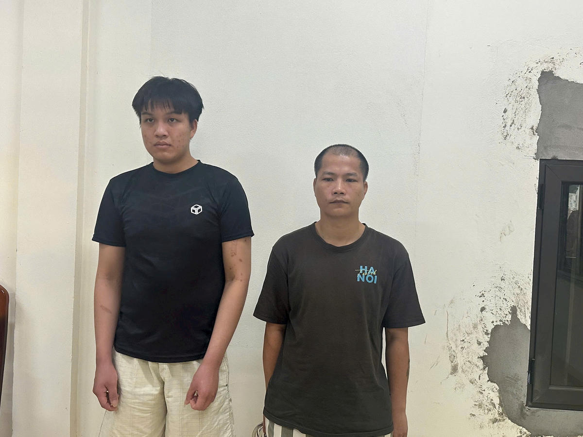 Cơ quan công an đã bắt giữ hai đối tượng&nbsp;Lê Anh Kiên và Nguyễn Văn Tiền.