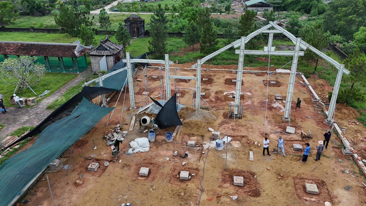 Dự án tiến hành phục hồi thích nghi công trình Đại Thành Điện với diện tích 830m2, sân miếu, Đại Thành Môn, Kim Thanh Môn, Ngọc Chấn Môn, Văn Miếu Môn, khu vực bến thuyền và các hạng mục phụ trợ và hạ tầng kỹ thuật khác.