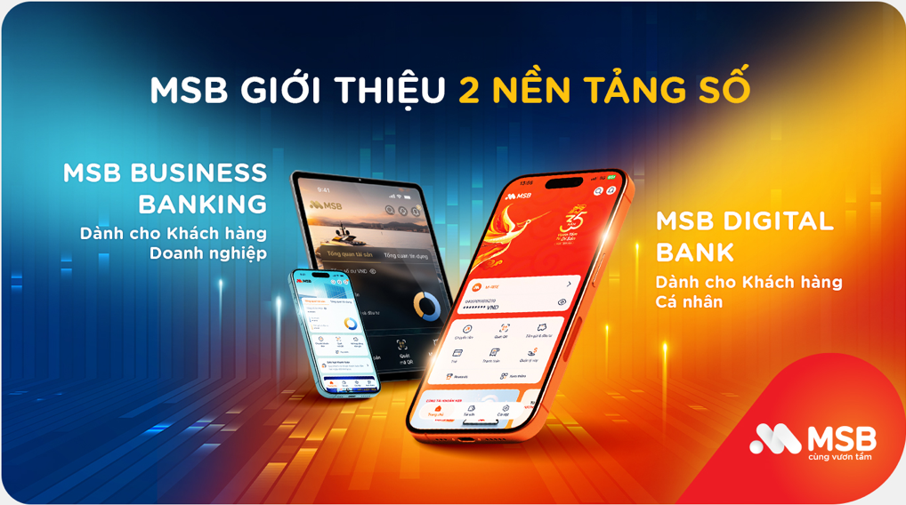 MSB cùng lúc giới thiệu hai nền tảng số chuyên biệt. Ảnh minh hoạ.
