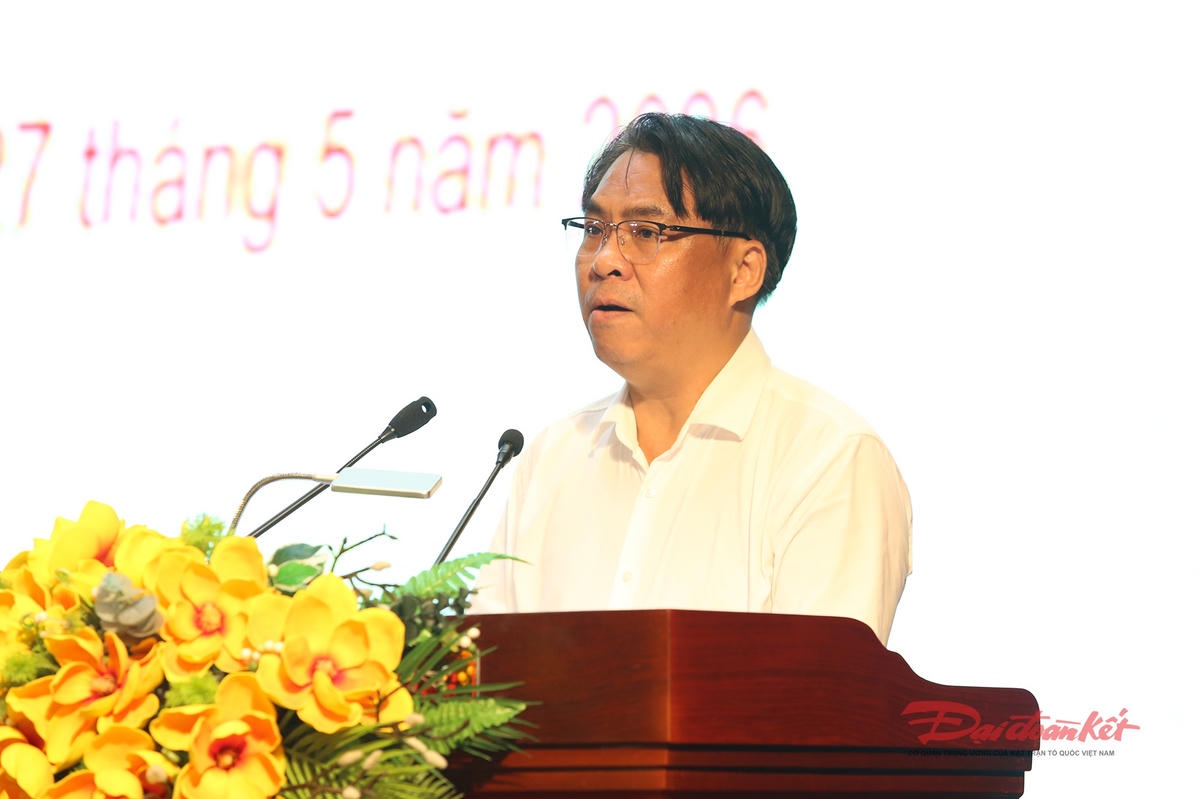 Bí thư Tỉnh ủy Cao Bằng Phan Thăng An phát biểu chỉ đạo tại hội nghị. Ảnh: Hân Nguyễn.