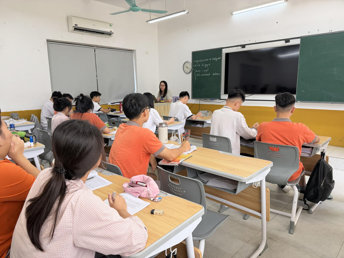 Học sinh Trường THPT May (Hà Nội). Ảnh minh hoạ: Nguyễn Hoài