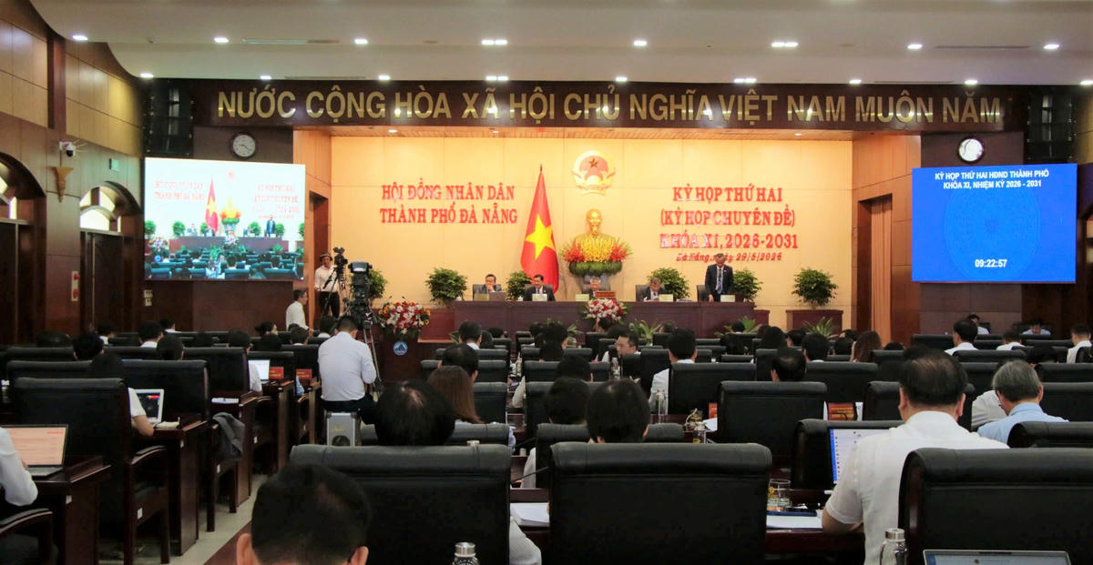 Quang cảnh kỳ họp thứ 2, HĐND TP Đà Nẵng. Ảnh: TT.