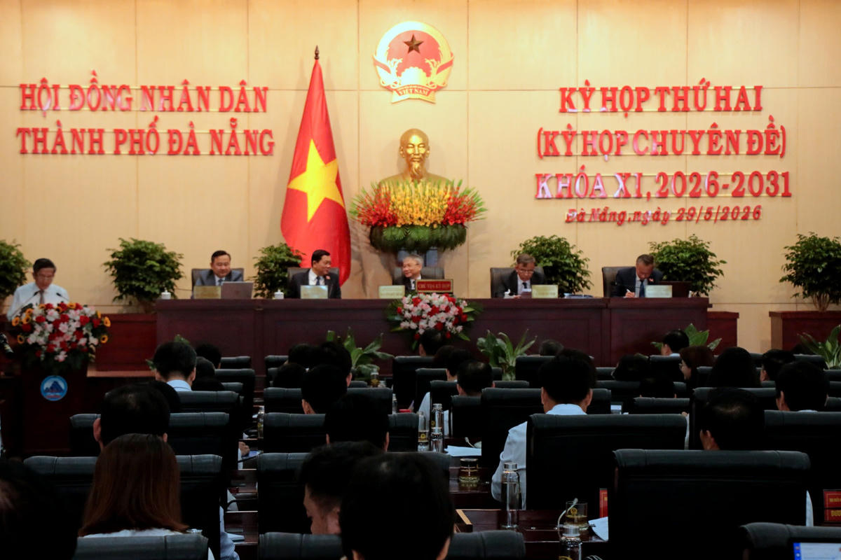 Quang cảnh kỳ họp thứ 2, HĐND TP Đà Nẵng. Ảnh: TT.