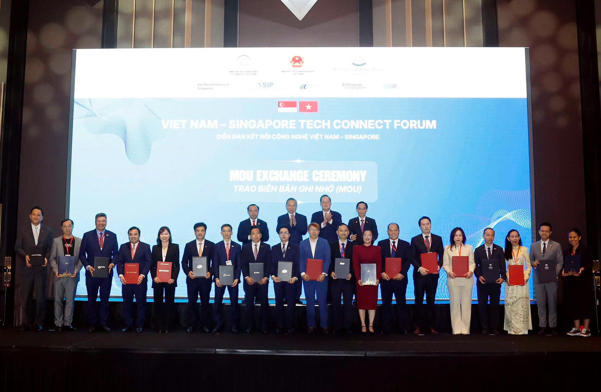 Diễn đàn Kết nối Công nghệ Việt Nam – Singapore diễn ra chiều ngày 29/5.