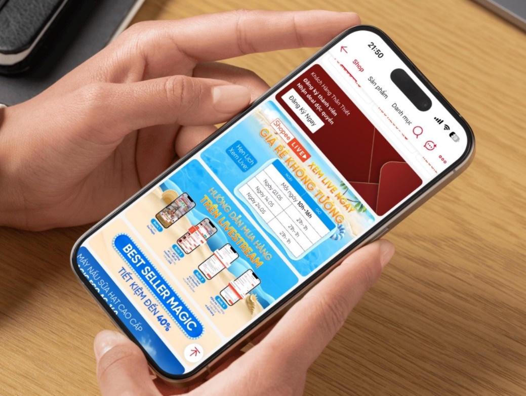 Magic Việt Nam Store tăng cường livestream trên Shopee Live, tối ưu hiển thị - hoạt động trong chiến lược phát triển gian hàng được áp dụng sau khi tham gia đào tạo của Shopee.