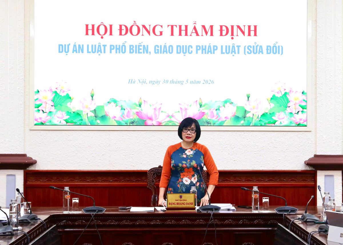 Thứ trưởng Bộ Tư pháp Đặng Hoàng Oanh.
