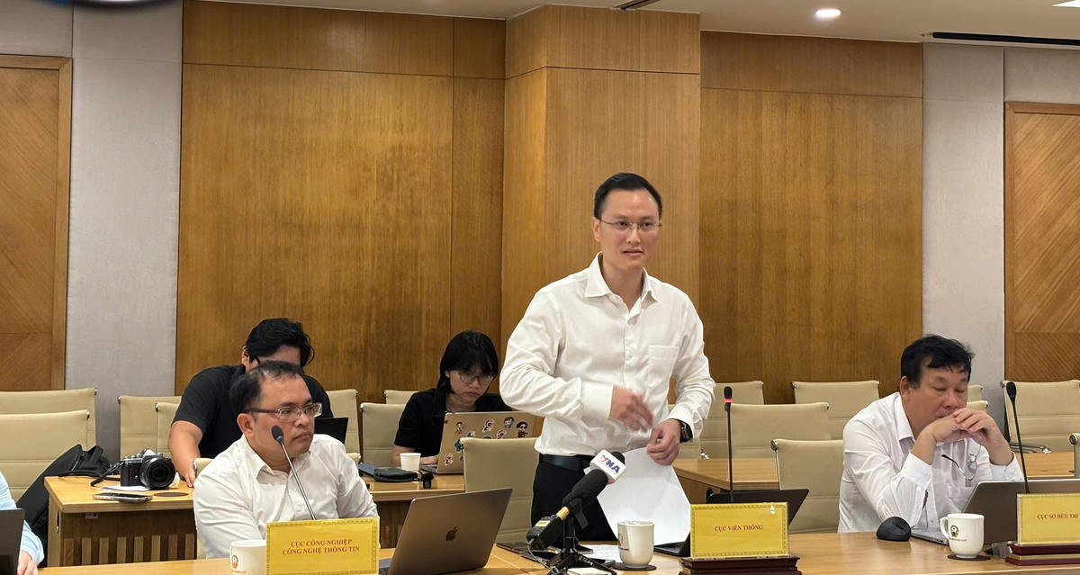 Ông Nguyễn Anh Cương phát biểu tại cuộc họp báo.