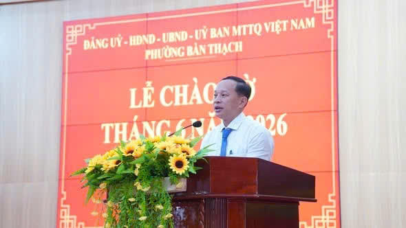 Ông Phạm Duy Tích phát biểu. Ảnh: TT.